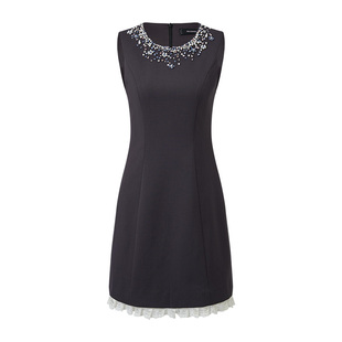 【商场同款】MAXRIENY背心连衣裙25冬重工钉钻钉珠宴会晚宴长裙