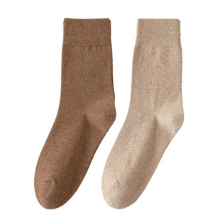 诸暨袜子女秋冬款100%纯棉防臭长袜春秋季全棉黑色中筒袜女士棉袜