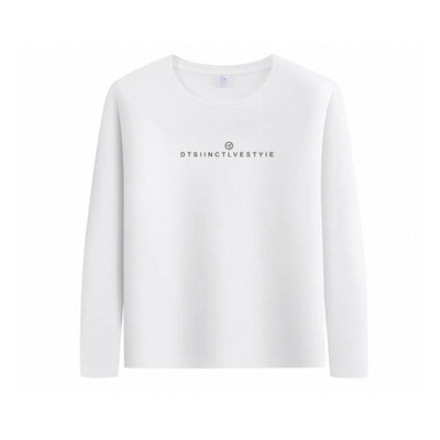 重磅纯棉 宽松打底衫女2026春秋白色t 恤长袖基础正肩小个子上衣