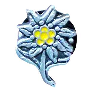 德军山地兵雪绒花金属徽章minii版德军胸针搭配BDU PARKA肩章配饰