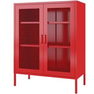 阳台储物柜大容量杂物柜防晒防水靠墙置物柜铁皮衣柜儿童收纳矮柜