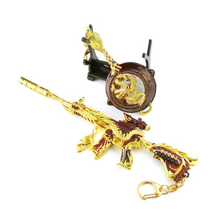 和平五爪金龙m416吃鸡枪皮肤金属挂件玩具精英合金游戏模型男学生