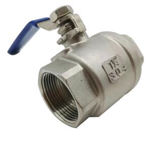 不锈钢球阀304二两片式内螺纹内丝开关阀门4分6分1寸2寸dn1520 50