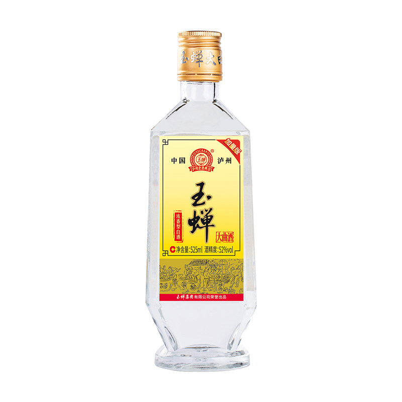 玉蝉老酒大曲光瓶525ml口粮白酒