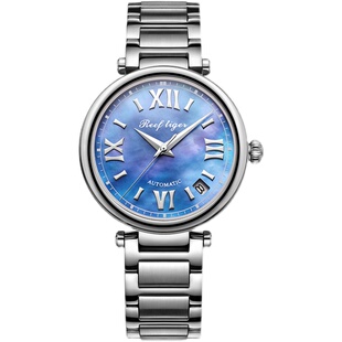 瑞夫泰格简约气质手表女机械表天然贝母表盘十大名牌女士手表女表