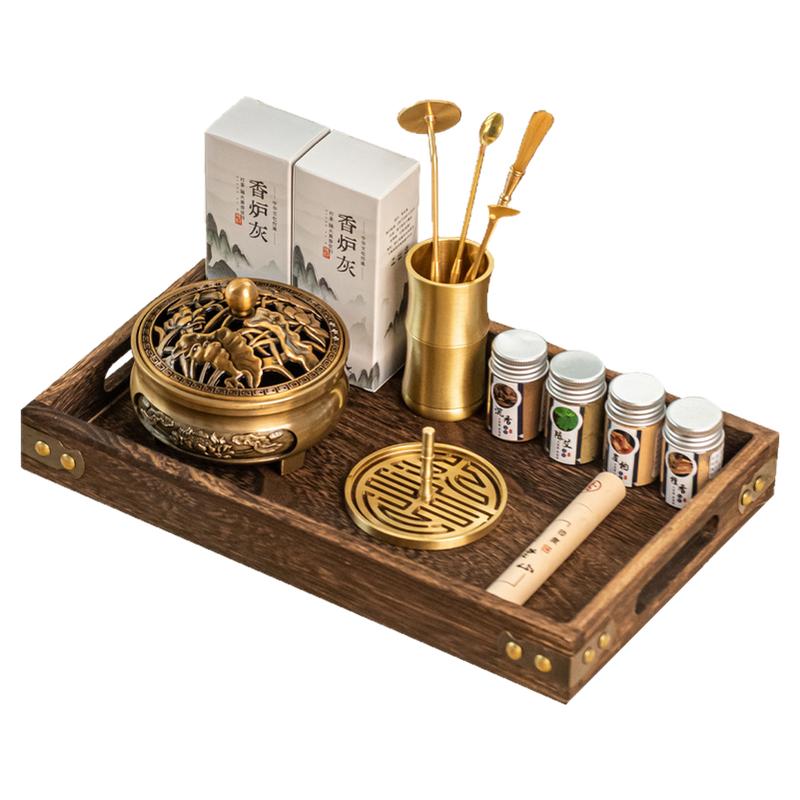 8.9cm大号黄铜DIY打香篆用品