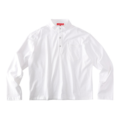 CoosRetro简约立领刺绣长袖T恤