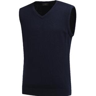 [含绵羊毛]浪登男士毛背心2025冬季新款羊毛保暖打底衫V领马甲男