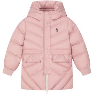 [三防加厚]暇步士童装儿童中长款羽绒服男童冬装新款女童保暖外套