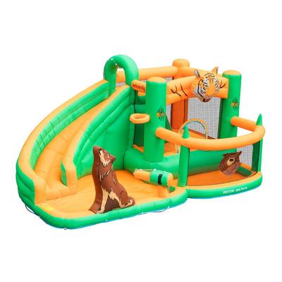 博士豚喷水充气城堡蹦蹦床玩具