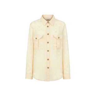 J1M5买手店 BLAZE MILANO 25秋冬 浅黄色印花衬衣 设计师品牌