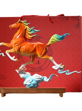 马踏飞燕摆件马到成功黄铜办公室桌商务礼品开业店铺同事送礼摆设