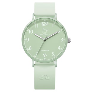 正港ZGOx三丽鸥帕恰狗联名学生手表女生绿色高颜值初高中考试静音