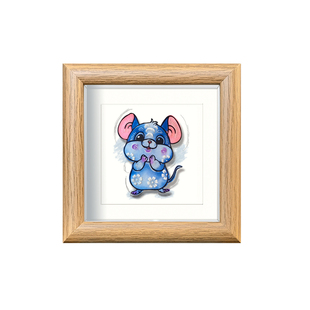 剪纸非遗中国风特色迷你掌心框彩套色卡通生肖相框摆件家居装饰画