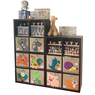 八格柜客厅半墙柜子单元格方格柜沙发电视旁阳台儿童储物格子书柜