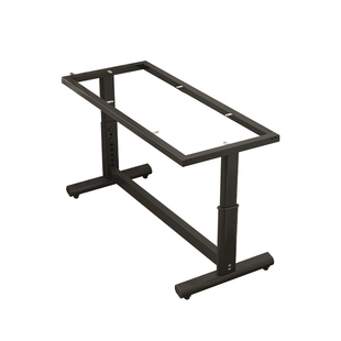 桌腿可调节升降底座餐桌腿架子可定制铁艺烤漆加厚办公会议桌架子