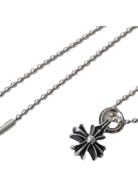 纯手工925十字花吊坠INS推荐项链