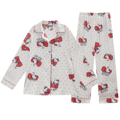 HelloKitty新婚冰丝情侣睡衣套装