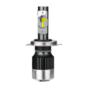 摩托车灯电动车强光led前大灯泡改装12v远近光内置超亮铺路灯黄光