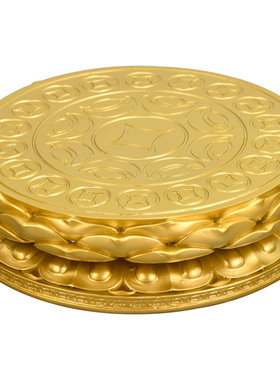 瑞吉祥莲花座佛像底座金色圆形