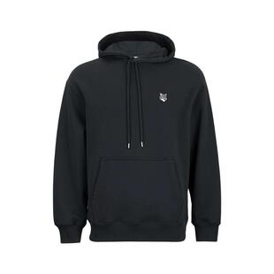 Maison Kitsune男宽松刺绣徽标套头连帽长袖卫衣男士新款XY推广