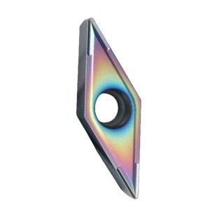 数控刀片不锈钢VCMT110304七彩高硬机夹车刀刀粒菱形内孔镗孔刀头