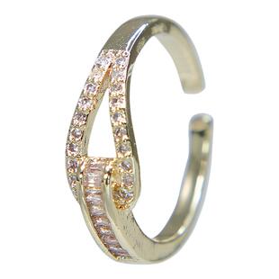 贩卖焦虑丨法式中古回流小众水晶不掉色精致设计高级闺蜜感戒指女