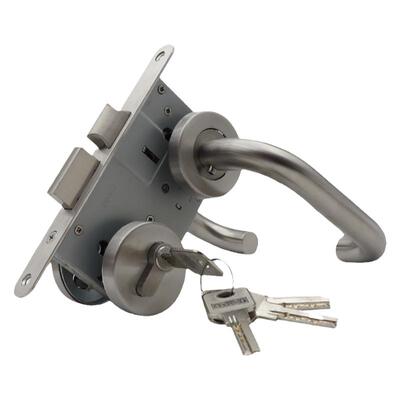 万科180mm防火门锁双弯分体锁