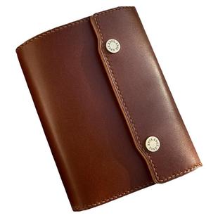 革物商店KNOX三折手工 m5 a7 a6 真皮棕色枥木活页复古日记本手账