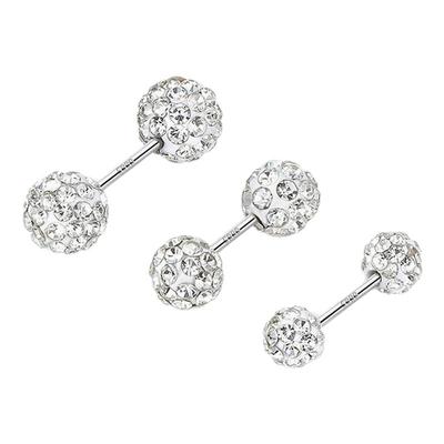 999纯银耳钉养耳洞爆闪耳骨钉