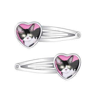 1JINN M2M 猫咪狗狗爱心发夹边夹侧边头饰女生刘海夹发卡