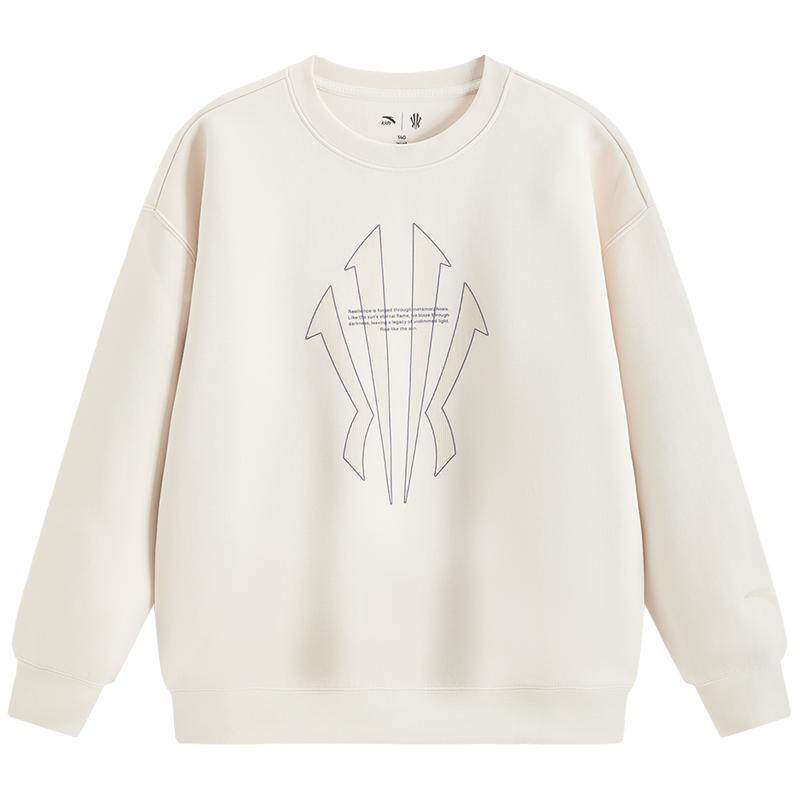 安踏儿童男大童针织套头衫2026年春季新款舒适亲肤中大童运动卫衣