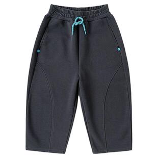 嘟嘟家男童裤子春秋儿童弯刀裤宝宝休闲裤女童运动裤女宝长裤春季