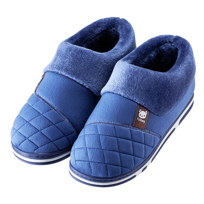 棉拖鞋包跟冬季大码加肥加宽保暖