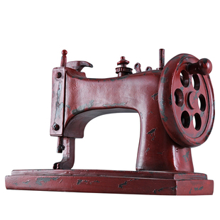 缝纫机模型服装店仿真小摆件创意个性复古老式怀旧物件工艺品摆设