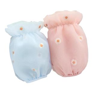 新款袖套女短款秋冬韩版防污办公室护袖学生儿童袖头羽绒服套袖