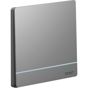 正泰墙壁开关插座官网86型暗装家用开关面板电源USB多孔2L幻银灰