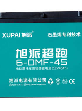 单个卖旭派电池60V45AH石墨烯铅酸蓄电池电动车电瓶两轮三轮车48V