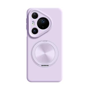 适用华为pura70pro手机壳新款pura80保护套p70液态硅胶p60高级外壳Ultra磁吸支架p50e镜头全包p40带挂绳pro十