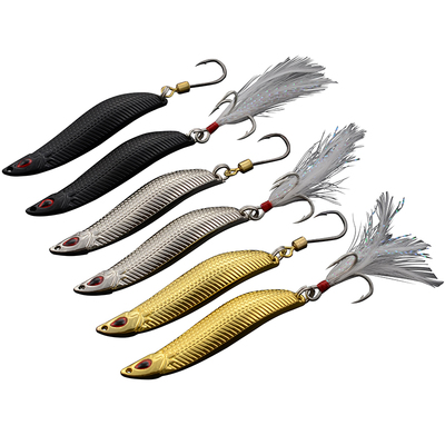 S型远投翘嘴鲈鱼饵单钩三本钩