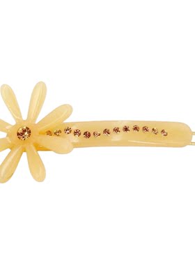 高端法式雏菊花朵刘海侧边小发夹