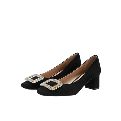 NineWest/玖熙2港风反绒面单鞋