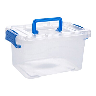 透明收纳箱带盖提手玩具药箱