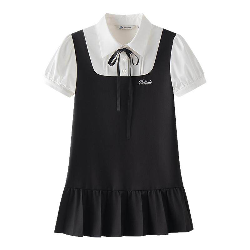 背带裙子女夏季学院风甜美可爱吊带裙衬衫连衣裙套装东京岁时记jk