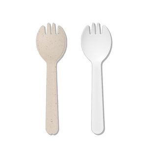 食客工具一次性勺子独立包装食品级叉子塑料蛋糕甜品水果叉勺定制