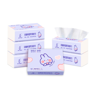 百乐婴儿云柔巾新生专用柔纸巾乳霜纸柔软亲肤100抽家庭装软抽纸