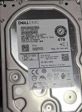Dell/戴尔  0NT1X2 4TB SAS 12Gb—议价