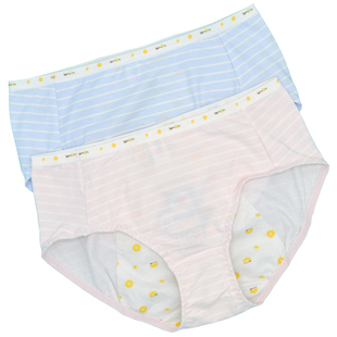 百伶百俐生理裤少女防漏月经期卫生裤学生全棉裆高腰三角内裤头