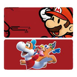 动漫卡通马里奥Mario游戏鼠标垫超级玛丽办公电竞键盘锁边桌垫子