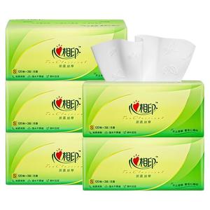 心相印抽纸3层加厚120抽6包纸巾整箱特惠家用卫生纸餐巾纸面巾纸